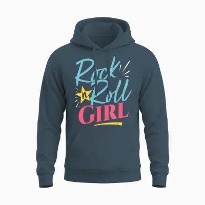 Rock N Roll Girl Purple Darla Purple T-Shirt, Purple Unisex Hoodie - Dark Heather