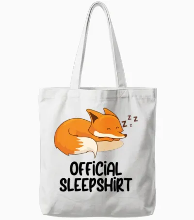 Funny Animal Shirt Funny Picture Tote Bags - White