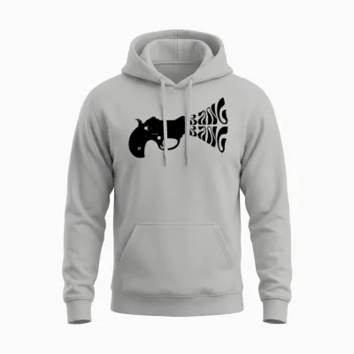 Bang Bang Unisex Hoodie - Ash