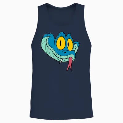 Disney Zootopia 2 Gary De'snake Big Face Halloween Costume Unisex Tank Top - Navy