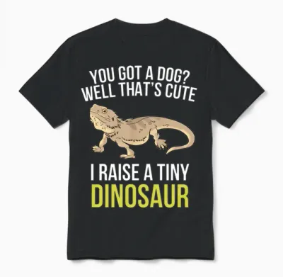 Bearded Dragon Bearded Dragon Lover Unisex T-Shirt - Black