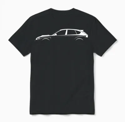 Subaru Wrx Hatchback Unisex T-Shirt - Black