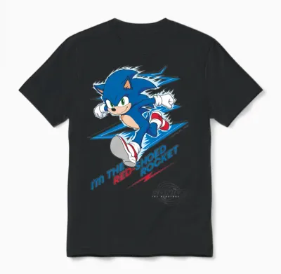 Sonic the Hedgehog: Movie 3 Unisex T-Shirt - Black