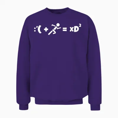 Funny Running Formula Unisex Sweatshirt - Purple