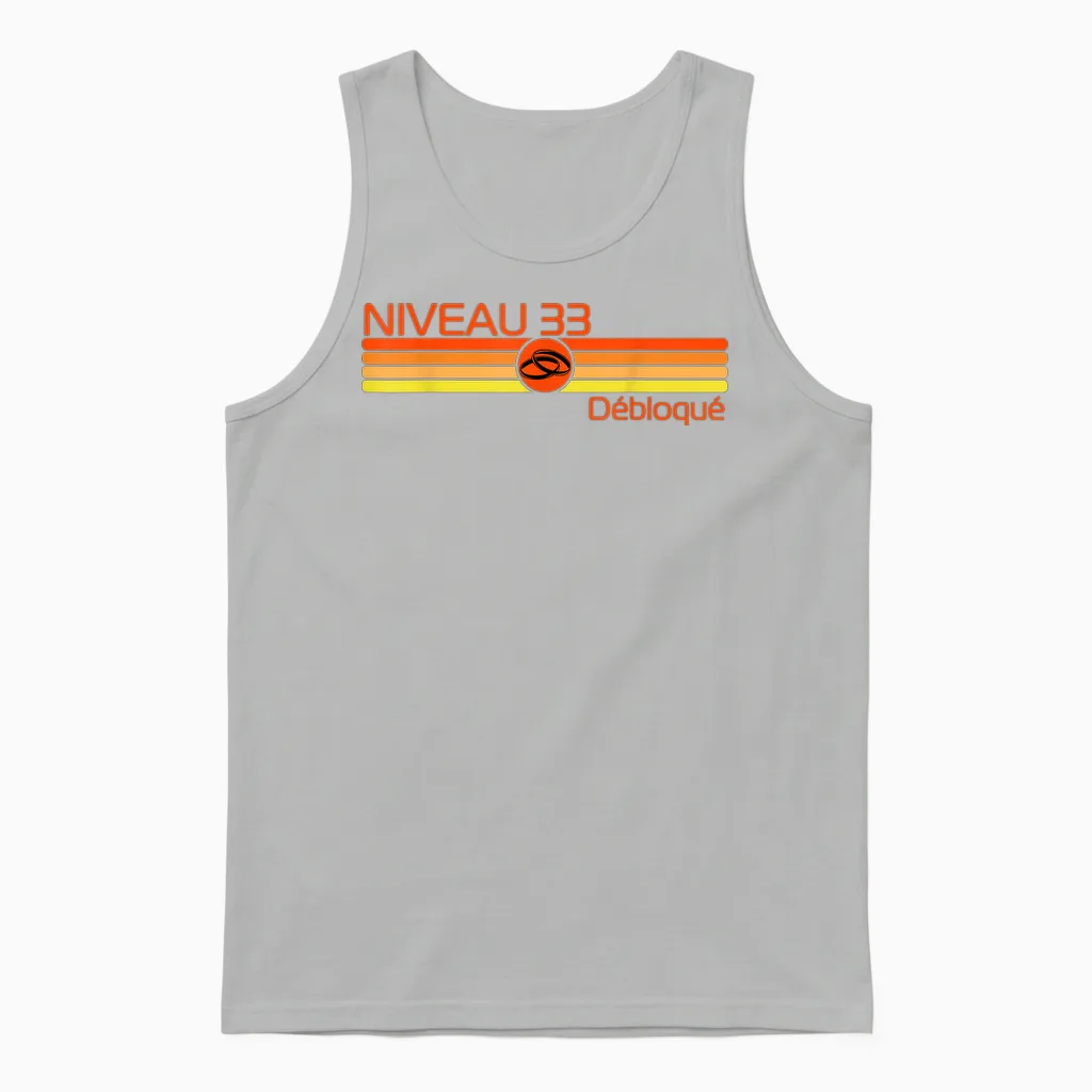 Cadeau 33 Ans De Mariage – Noces De Porphyre Unisex Tank Top in Ash