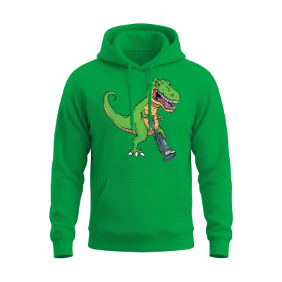 Vacuum Cleaner T-Rex Unisex Hoodie - Irish Green