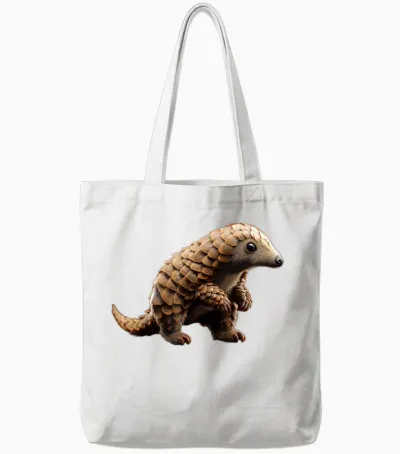 Pangolin Pangolin Pinecone Love Sweet Pangoline Tote Bags - White