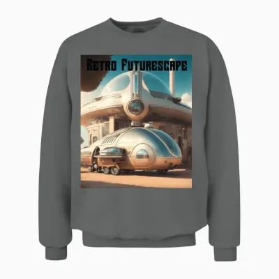 Retro Futurescape Unisex Sweatshirt - Graphite Heather