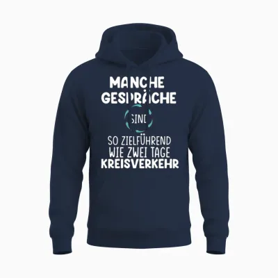 Funny German Quote Unisex Hoodie - Navy