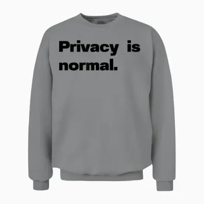 La Vie Privée Est Normale. Unisex Sweatshirt - Sport Grey