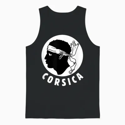 Corsica Corsica Lovers Moorish Head 2a 2b Gang Unisex Tank Top - Black