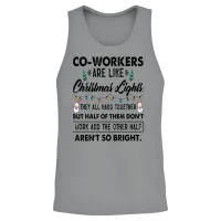 Co Workers Are Like Christmas Lights Unisex Tank Top - Sport Grey – 2