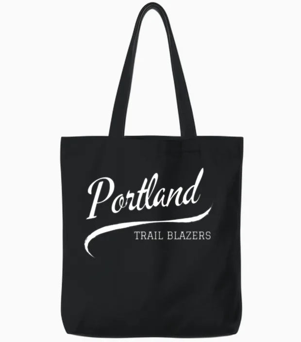 Blazers Retro Tote Bags in Black