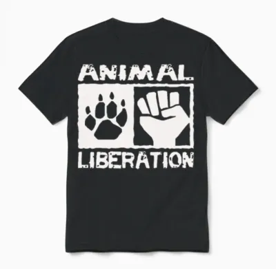 Animal Liberation Unisex T-Shirt - Black