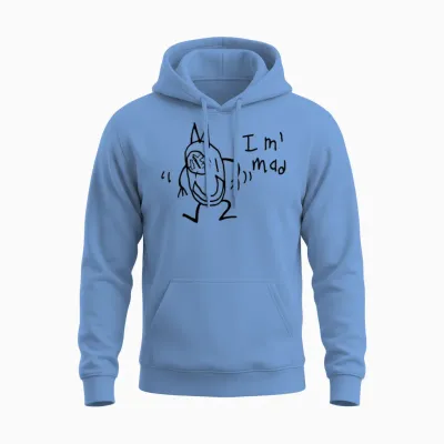 I'm Mad Unisex Hoodie - Carolina Blue