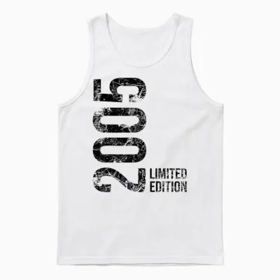 18th Birthday Boy Girl 18 Years 2005 Gift T-Shirt, White Unisex Tank Top - White