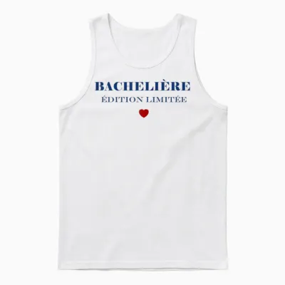Student Bac Humour Bachelor Girl Bachelor T-Shirt, White Unisex Tank Top - White