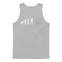 Ai Evolution - Funny Artificial Intelligence Unisex Tank Top - Ash – 1