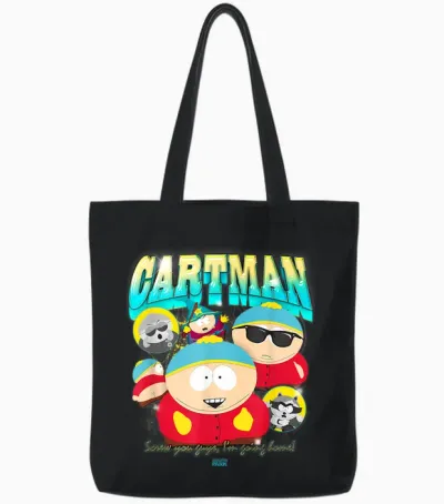 South Park - Cartman Tote Bags - Black