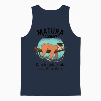 Matura Geschafft 2026 Maturaabschluss Unisex Tank Top - Navy