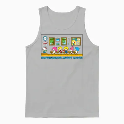 Sanrio Hello Kitty and Friends Daydreaming About Lunch Class Unisex Tank Top - Ash