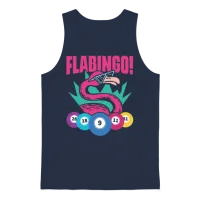 Cool Flamingo Bingo Flamingo for Bingo Players Unisex Tank Top - Navy – 1