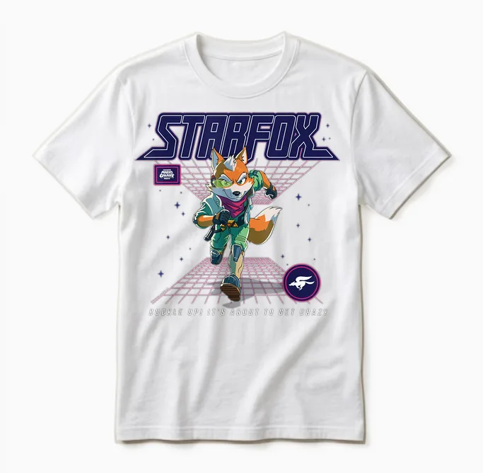 The Super Mario Galaxy Movie Starfox About to Get Crazy Unisex T-Shirt in White