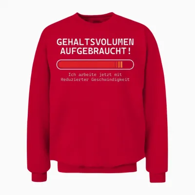 Funny Quote German Unisex Sweatshirt - Red