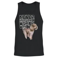 Poodle Never Underestimate Unisex Tank Top - Black – 2