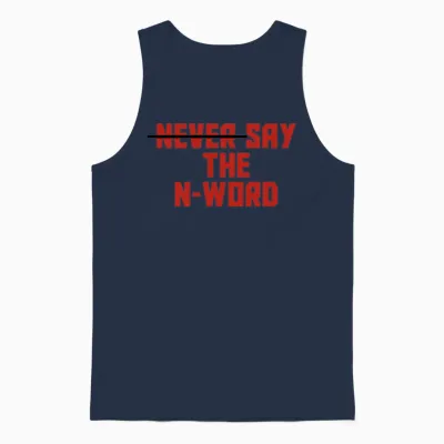 N Word Unisex Tank Top - Navy