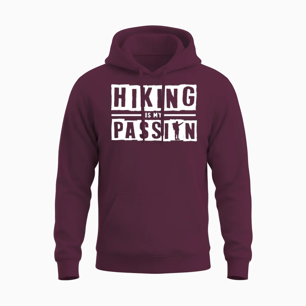 Hiking & Outdoors Gift Unisex Hoodie in Maroon