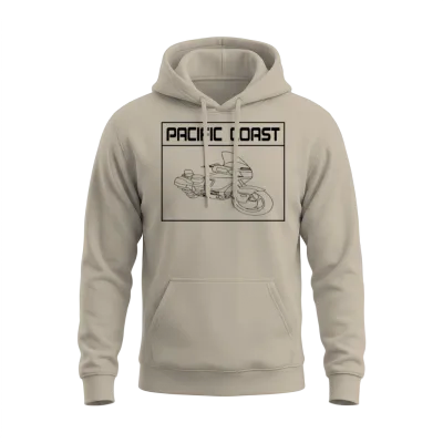 Pacific Coast Square Unisex Hoodie - Sand