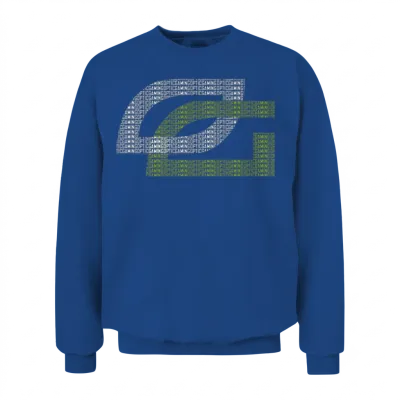 Optic Gaming Logo White Spell Out Mp Unisex Sweatshirt - Royal