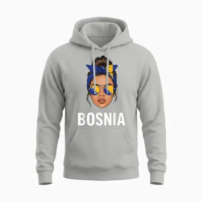 Bosnien Und Herzegowina Flagge Bosnische Wurzeln Unisex Hoodie - Ash