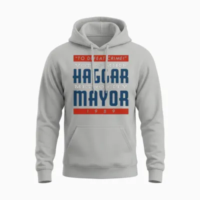 Mayor Haggar Unisex Hoodie - Ash