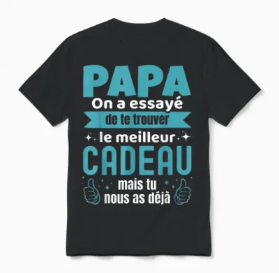 Gift for Dad Father's Day Gifts Birthday Man Unisex T-Shirt - Black