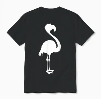 Flamingo Costume Flamingo Costume Carnival Animal Costume Unisex T-Shirt - Black