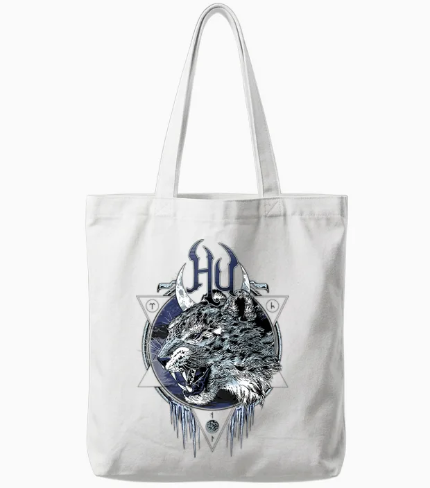 The Hu Snow Leopard Tote Bags in White
