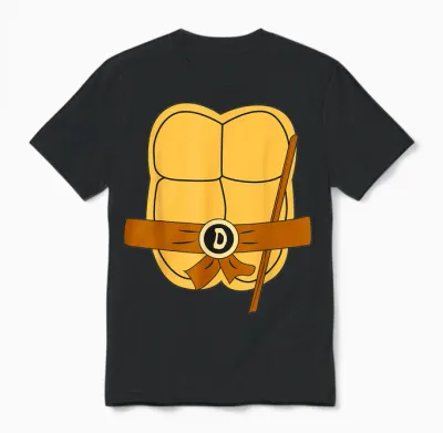 Donatello Easy Halloween Costume Unisex T-Shirt - Black