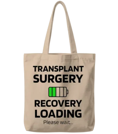Transplant Surgery Recovery | Transplant Survivor Tote Bags - Natural