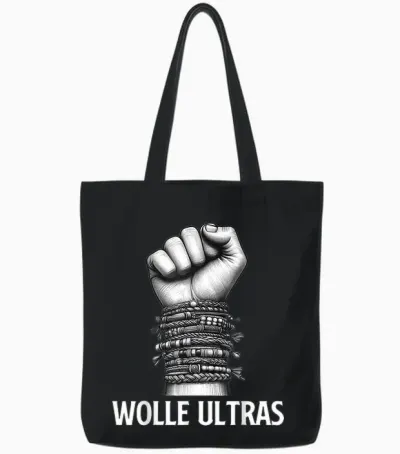 Wool Ultras Wolfgang Malle Party Apres Ski T-Shirt, Black Tote Bags - Black