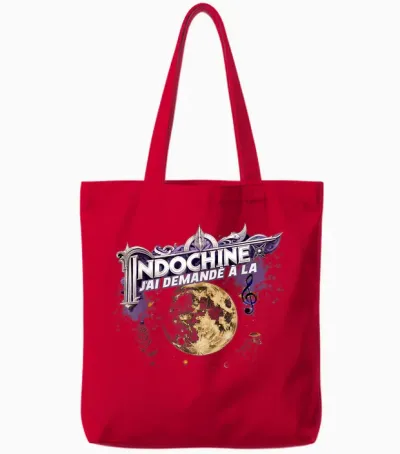 Mysterious Moon Indochina Man Woman Child Tote Bags - Red