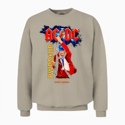 Ac/dc Pwr Up Columbus Oh North American Tour 2026 Photo Unisex Sweatshirt - Sand