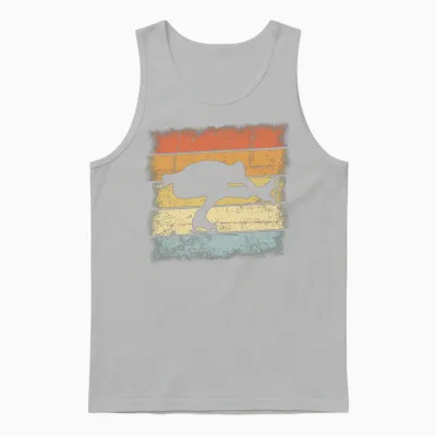 Figure Skating Retro Unisex Tank Top - Ash