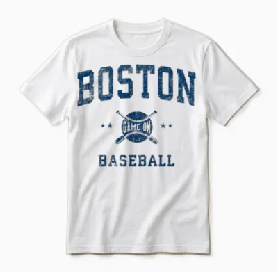 Boston Baseball Throwback Unisex T-Shirt - White