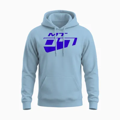 Mt-07 Sport Bike Motorcycle Unisex Hoodie - Light Blue