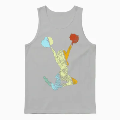 Cheerleading Retro Unisex Tank Top - Ash