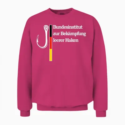 Bundesinstitut Zur Bekämpfung Leerer Haken Angelhaken Angler Unisex Sweatshirt - Heliconia