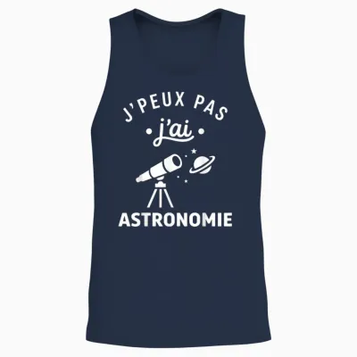 étoiles Espace Télescope Humour J’peux Pas J’ai Astronomie Unisex Tank Top - Navy