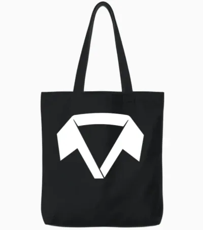 Funny Design Tote Bags - Black